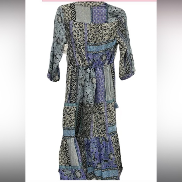 NWOT Johnny Was workshop Xs Marrakesh Dress 100% ramie $298 boho printed fall - Picture 5 of 6
